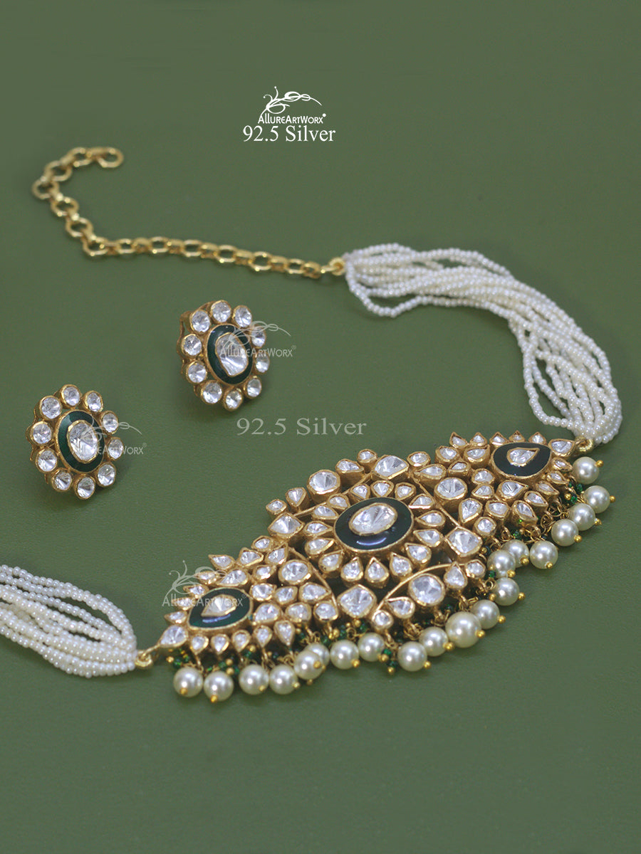 Zyra Silver Choker